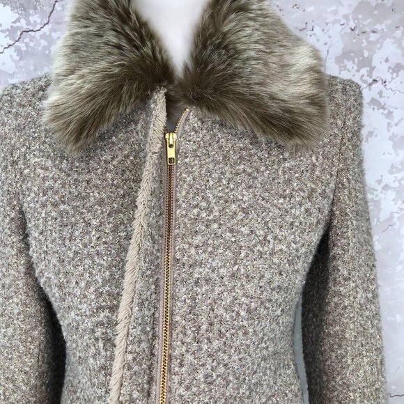 Helene Berman Faux Fur Detachable Collar Jacket S NWT - Picture 10 of 11